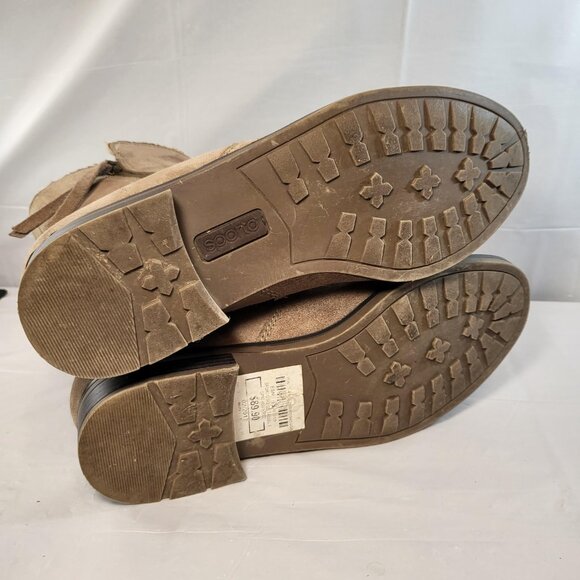 Sporto Western Boot Faux Fur Woman Size 8.5 Brown - Picture 6 of 9